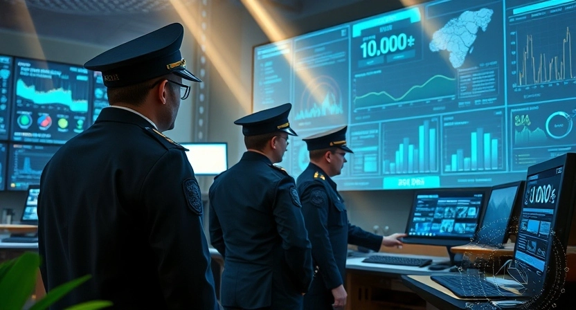 Police using artificial intelligence applications in investigation room