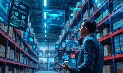 Men using AI for inventory management