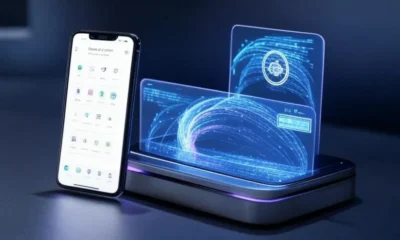 Google Gemini iPhone productivity on lock screen with widgets in left bottom view.