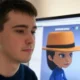 User designing Snapchat AI Lenses with AR effects and Lens Studio interface in the background