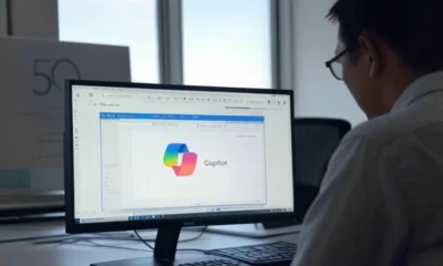 Person using Microsoft Copilot in Excel to boost productivity in a modern office on April 5 2025