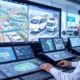 AI-powered fleet management, featuring real-time vehicle tracking, predictive maintenance alerts, dynamic route optimization, driver safety monitoring, fuel management tracking, compliance automation, and integrated analytics dashboards.